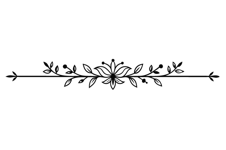 Vector a black and white picture of a flower on a white background