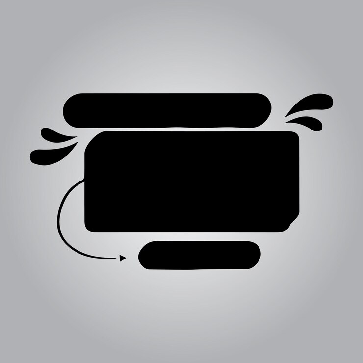 Vector a black and white picture of a phone with the word quot t quot on it