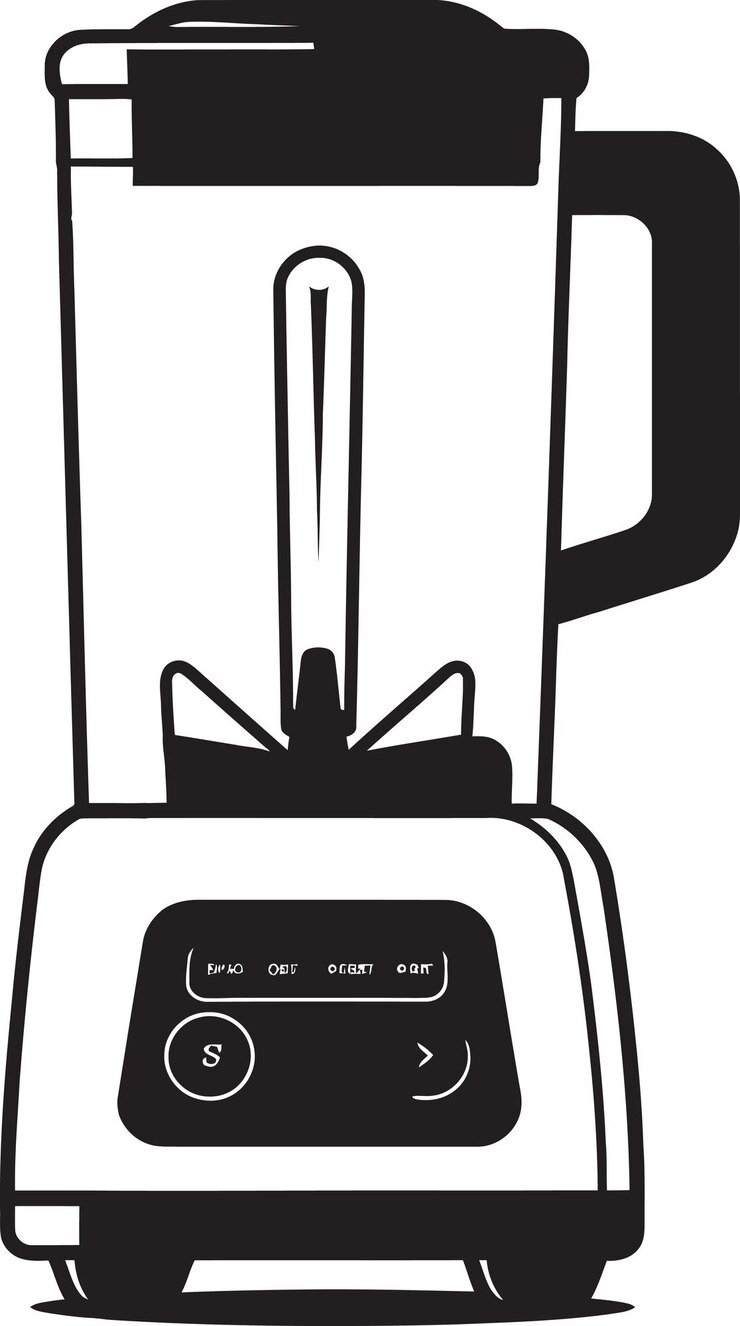 Vector a black and white picture of a toaster with a handle