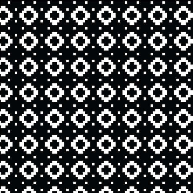 黒と白のピクセル パターン