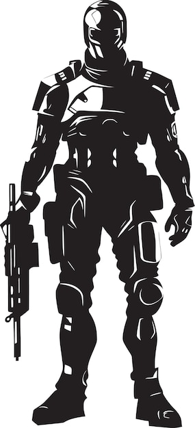 Vector a black and white poster of a man in a black suit with a gun on it