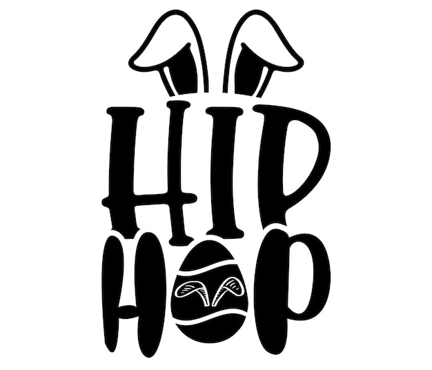 A black and white poster with the words hip hop on it.