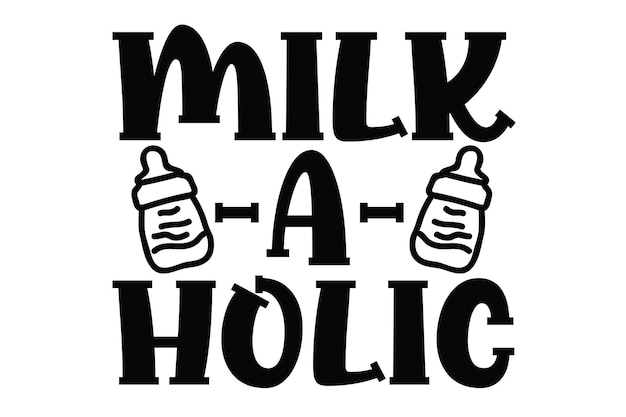 A black and white poster with the words milk a holistic.