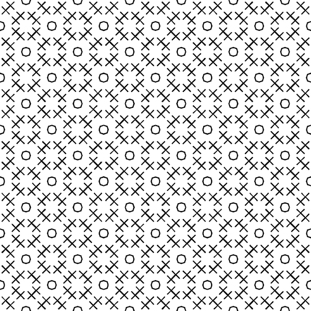 Black and white seamless abstract pattern Background and backdrop Grayscale ornamental design Mosaic ornaments Vector graphic illustration EPS10