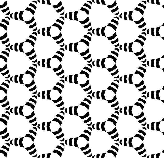 Black and white seamless abstract pattern background and backdrop grayscale ornamental design mosaic ornaments vector graphic illustration eps10