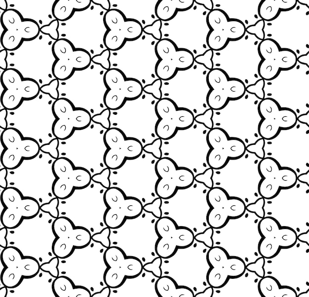 Черно-белый бесшовный абстрактный узор Фон и фон Орнамент в оттенках серого Мозаичные орнаменты Векторная графическая иллюстрация EPS10