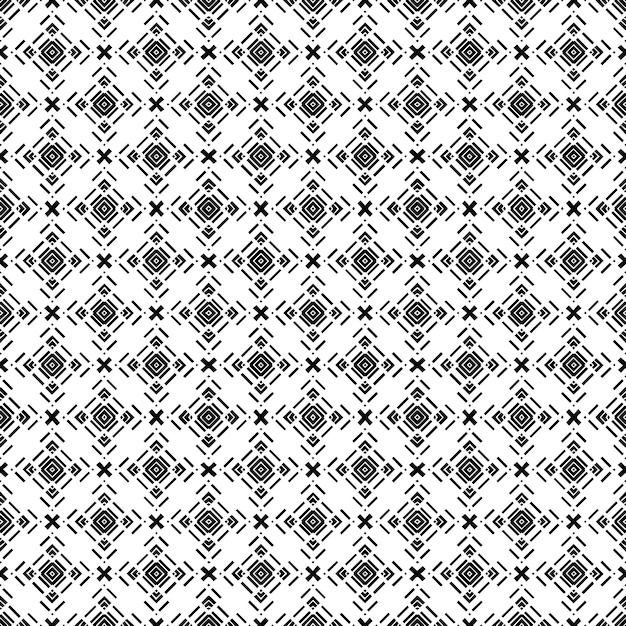 Black and white seamless abstract pattern Background and backdrop Grayscale ornamental design Mosaic ornaments Vector graphic illustration EPS10