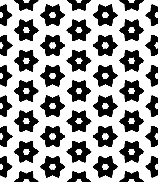 Black and white seamless abstract pattern Background and backdrop Grayscale ornamental design Mosaic ornaments Vector graphic illustration EPS10