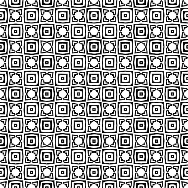 Black and white seamless abstract pattern Background and backdrop Grayscale ornamental design Mosaic ornaments Vector graphic illustration EPS10