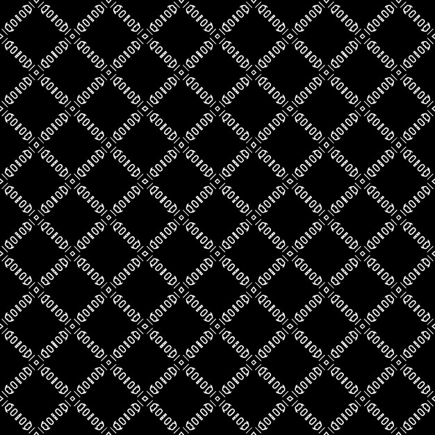 Black and white seamless abstract pattern Background and backdrop Grayscale ornamental design Mosaic ornaments Vector graphic illustration EPS10