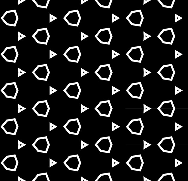 Black and white seamless abstract pattern Background and backdrop Grayscale ornamental design Mosaic ornaments Vector graphic illustration