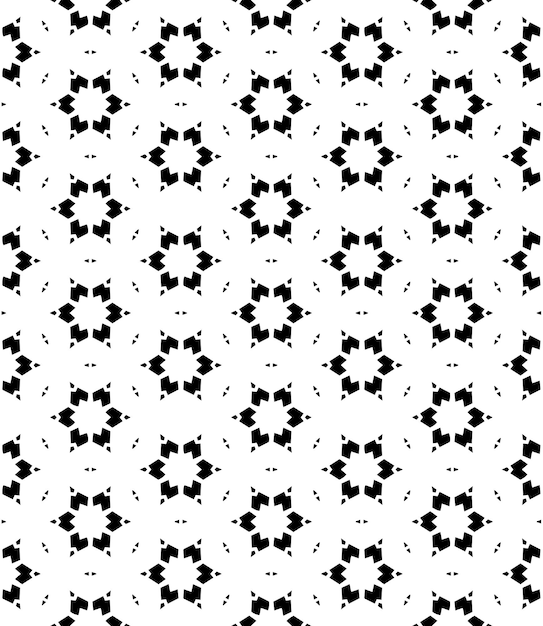 Black and white seamless abstract pattern Background and backdrop Grayscale ornamental design