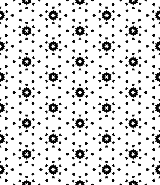 Black and white seamless abstract pattern Background and backdrop Grayscale ornamental design