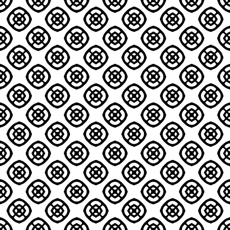Vector black and white seamless abstract pattern background and backdrop grayscale ornamental design