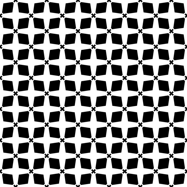 Vector black and white seamless abstract pattern background and backdrop grayscale ornamental design