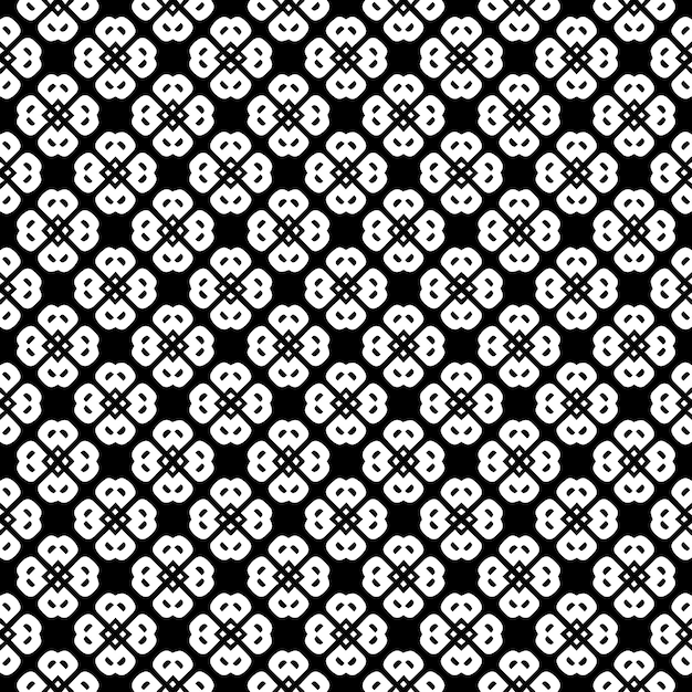 Black and white seamless abstract pattern Background and backdrop Grayscale ornamental design