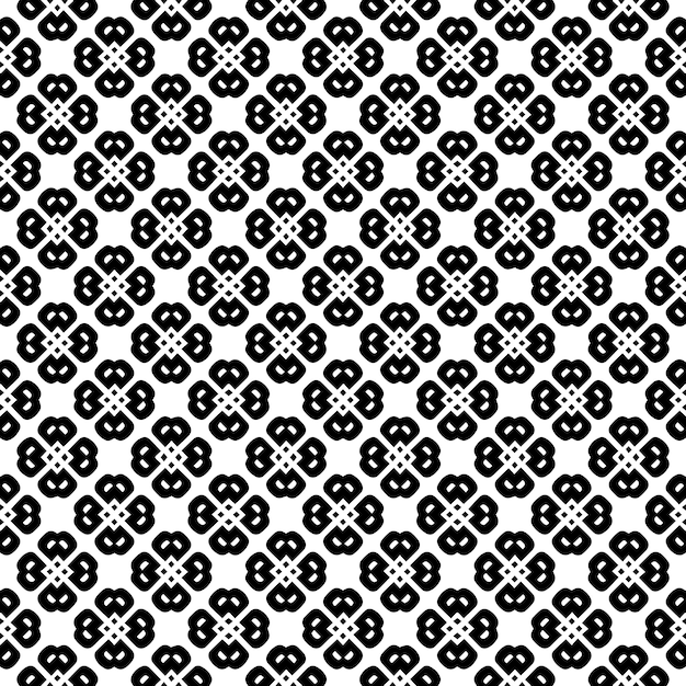 Black and white seamless abstract pattern Background and backdrop Grayscale ornamental design