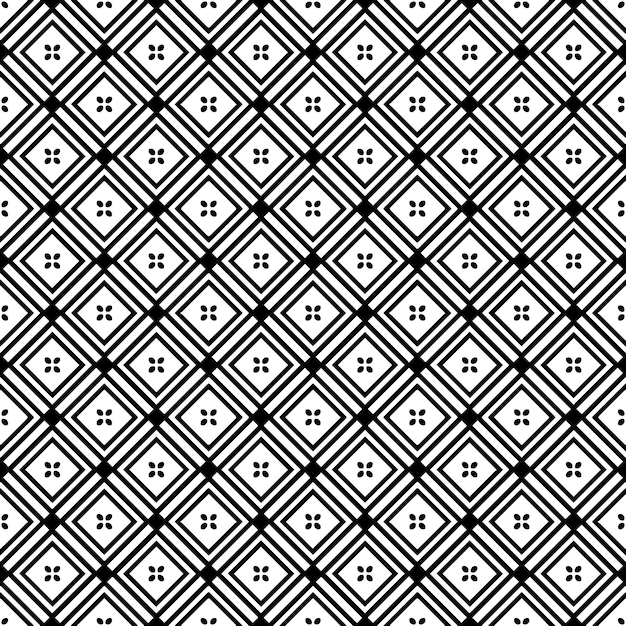 Черно-белый бесшовный абстрактный узор Фон и фон Орнаментальный дизайн в оттенках серого