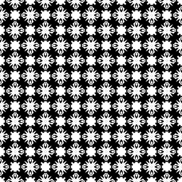 Black and white seamless abstract pattern. Background and backdrop. Grayscale ornamental design.