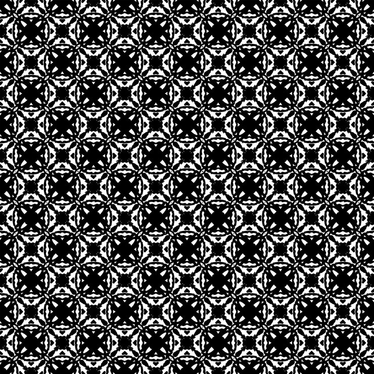 Vector black and white seamless abstract pattern. background and backdrop. grayscale ornamental design.