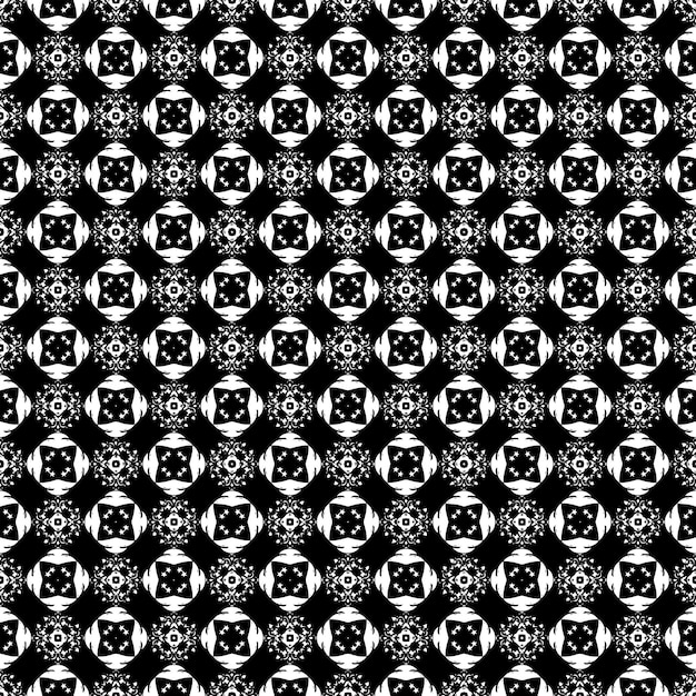 Black and white seamless abstract pattern. Background and backdrop. Grayscale ornamental design.