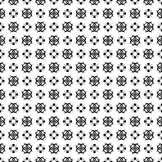 Vector black and white seamless abstract pattern. background and backdrop. grayscale ornamental design.
