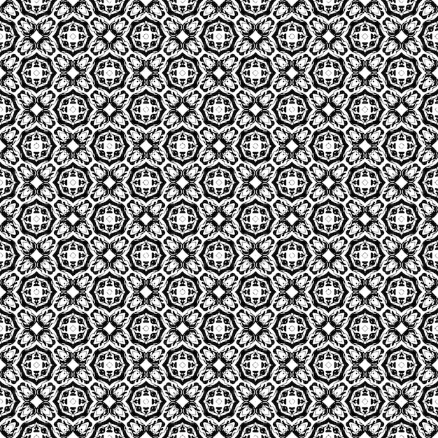 Black and white seamless abstract pattern. Background and backdrop. Grayscale ornamental design.