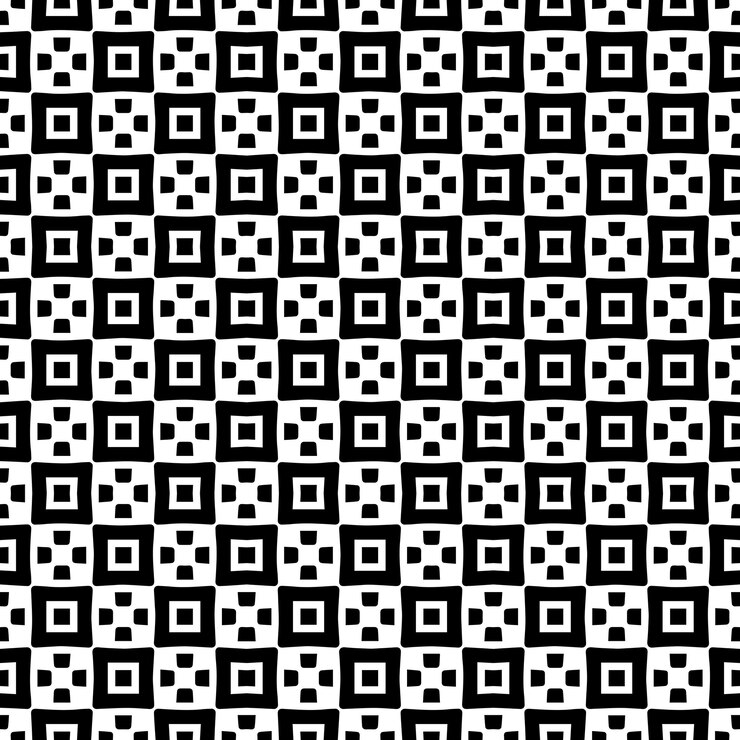 Vector black and white seamless abstract pattern background and backdrop grayscale ornamental design