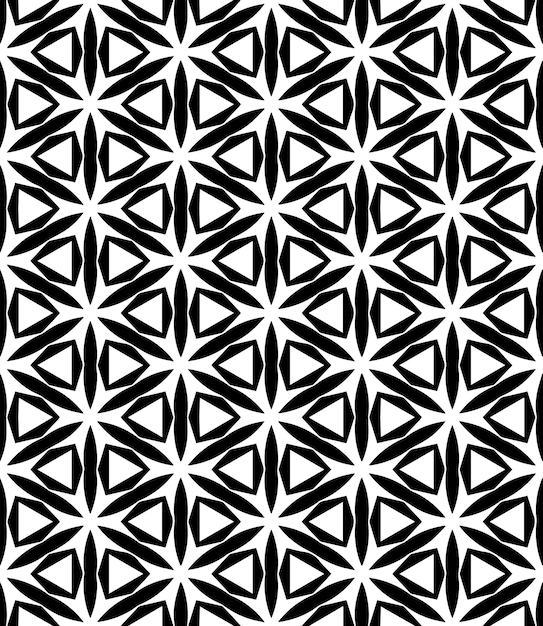 Black and white seamless abstract pattern Background and backdrop Grayscale ornamental design