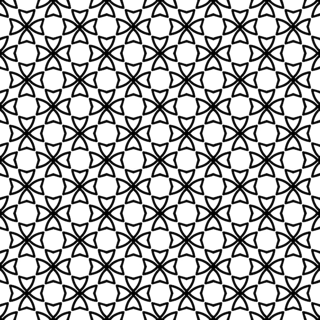 Black and white seamless abstract pattern Background and backdrop Grayscale ornamental design