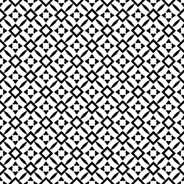 Black and white seamless abstract pattern Background and backdrop Grayscale ornamental design