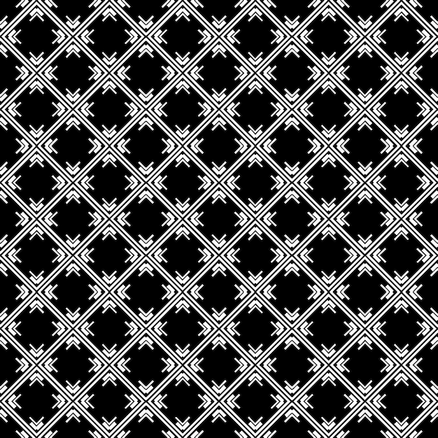 Black and white seamless abstract pattern Background and backdrop Grayscale ornamental design