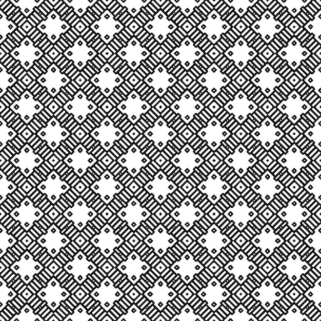 Black and white seamless abstract pattern Background and backdrop Grayscale ornamental design