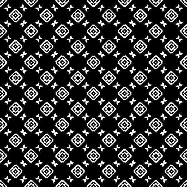 Black and white seamless abstract pattern Background and backdrop Grayscale ornamental design