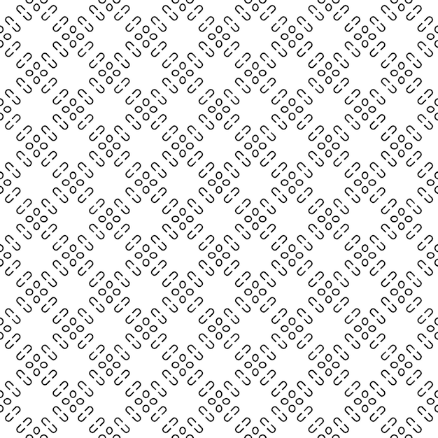 Black and white seamless abstract pattern Background and backdrop Grayscale ornamental design