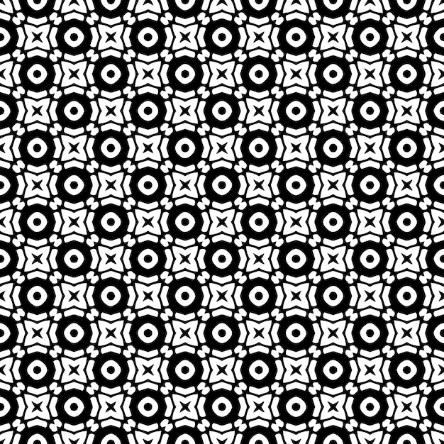 Black and white seamless abstract pattern Background and backdrop Grayscale ornamental design