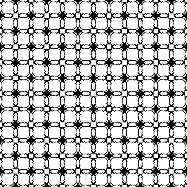 Black and white seamless abstract pattern Background and backdrop Grayscale ornamental design