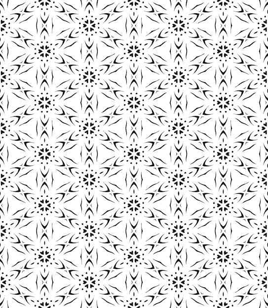 흑백 원활한 추상 패턴 배경 및 배경 회색조 장식 디자인