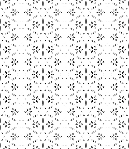 Black and white seamless abstract pattern Background and backdrop Grayscale ornamental design