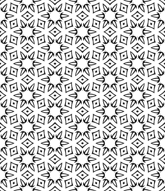 Black and white seamless abstract pattern background and backdrop grayscale ornamental design