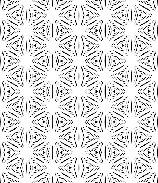 Black and white seamless abstract pattern Background and backdrop Grayscale ornamental design