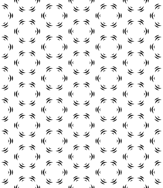 흑백 원활한 추상 패턴 배경 및 배경 회색조 장식 디자인