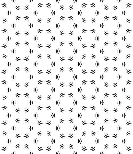 Black and white seamless abstract pattern Background and backdrop Grayscale ornamental design