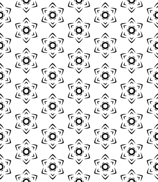 Black and white seamless abstract pattern background and backdrop grayscale ornamental design