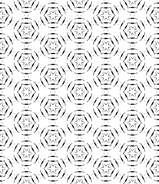 Black and white seamless abstract pattern Background and backdrop Grayscale ornamental design