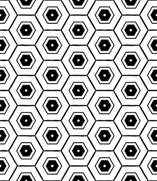 Black and white seamless abstract pattern Background and backdrop Grayscale ornamental design