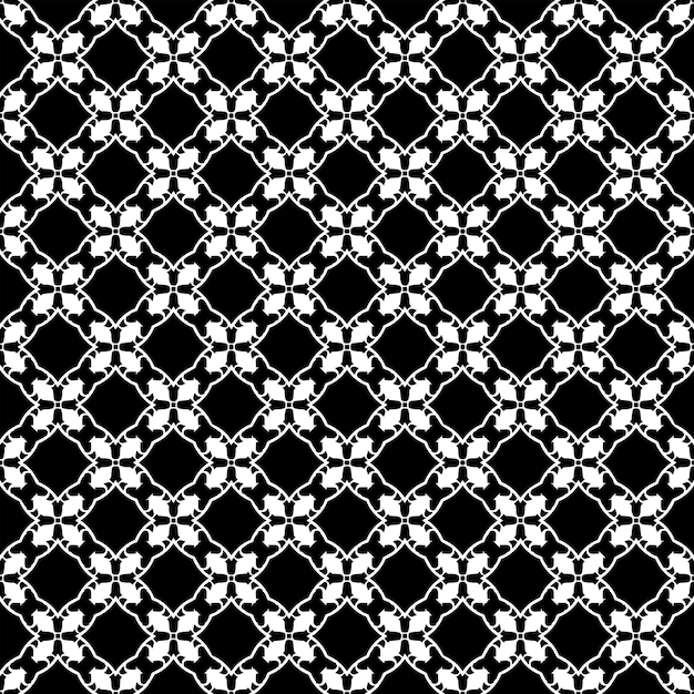 Black and white seamless abstract pattern. Background and backdrop. Grayscale ornamental design.