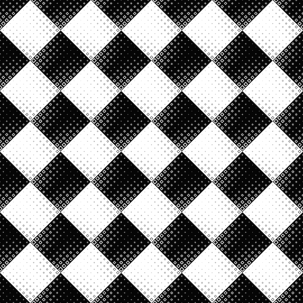 Black and white seamless abstract square pattern background