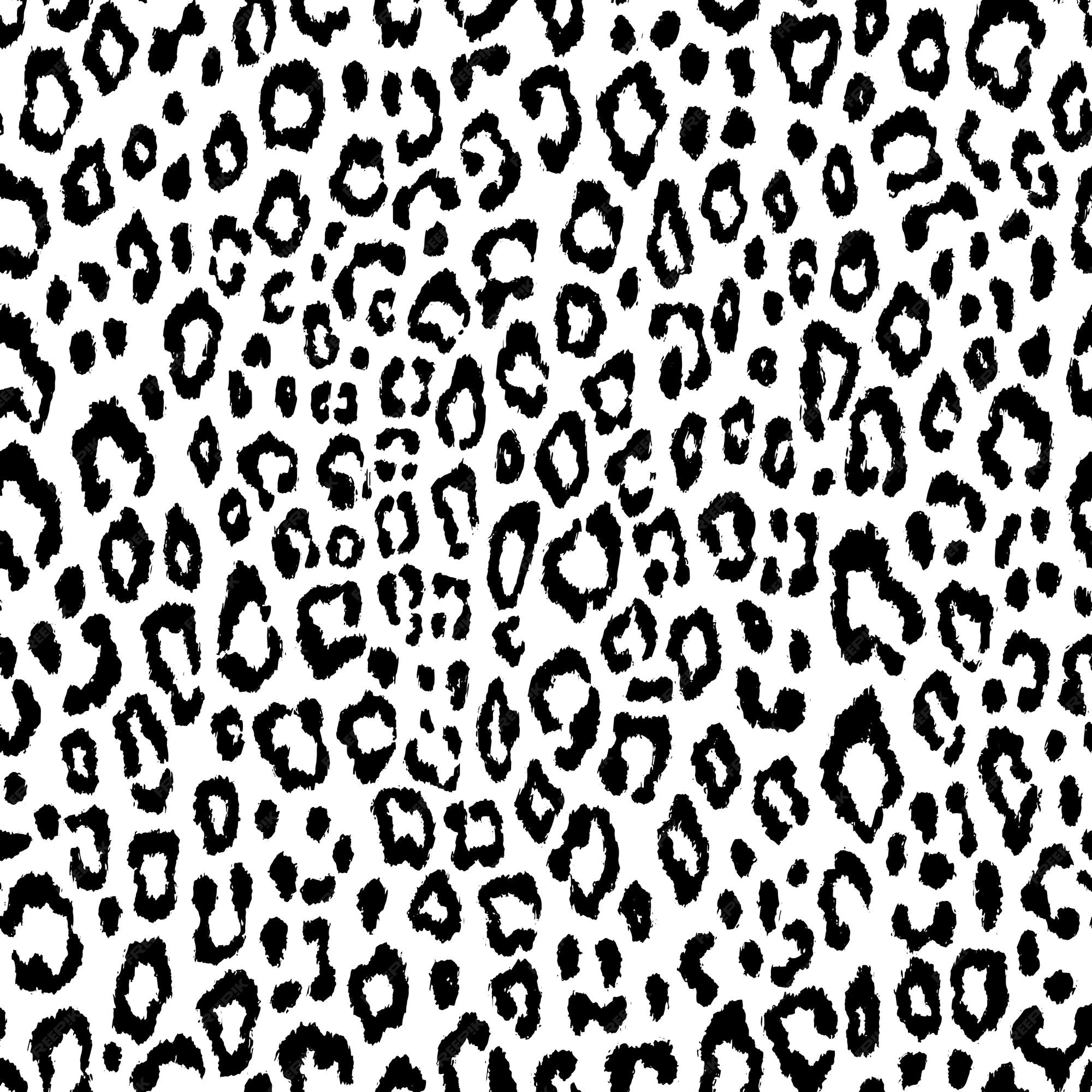 Premium Vector  Black and white seamless animal pattern jaguar leopard  cheetah panther skin small spot animal f