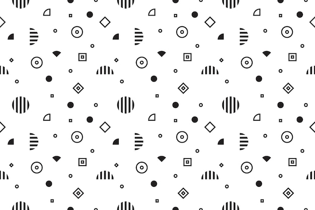 Black White Seamless Background